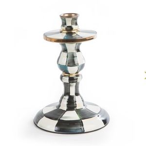 MacKenzie-Child’s Courtly Check Enamel Candlestick - Small